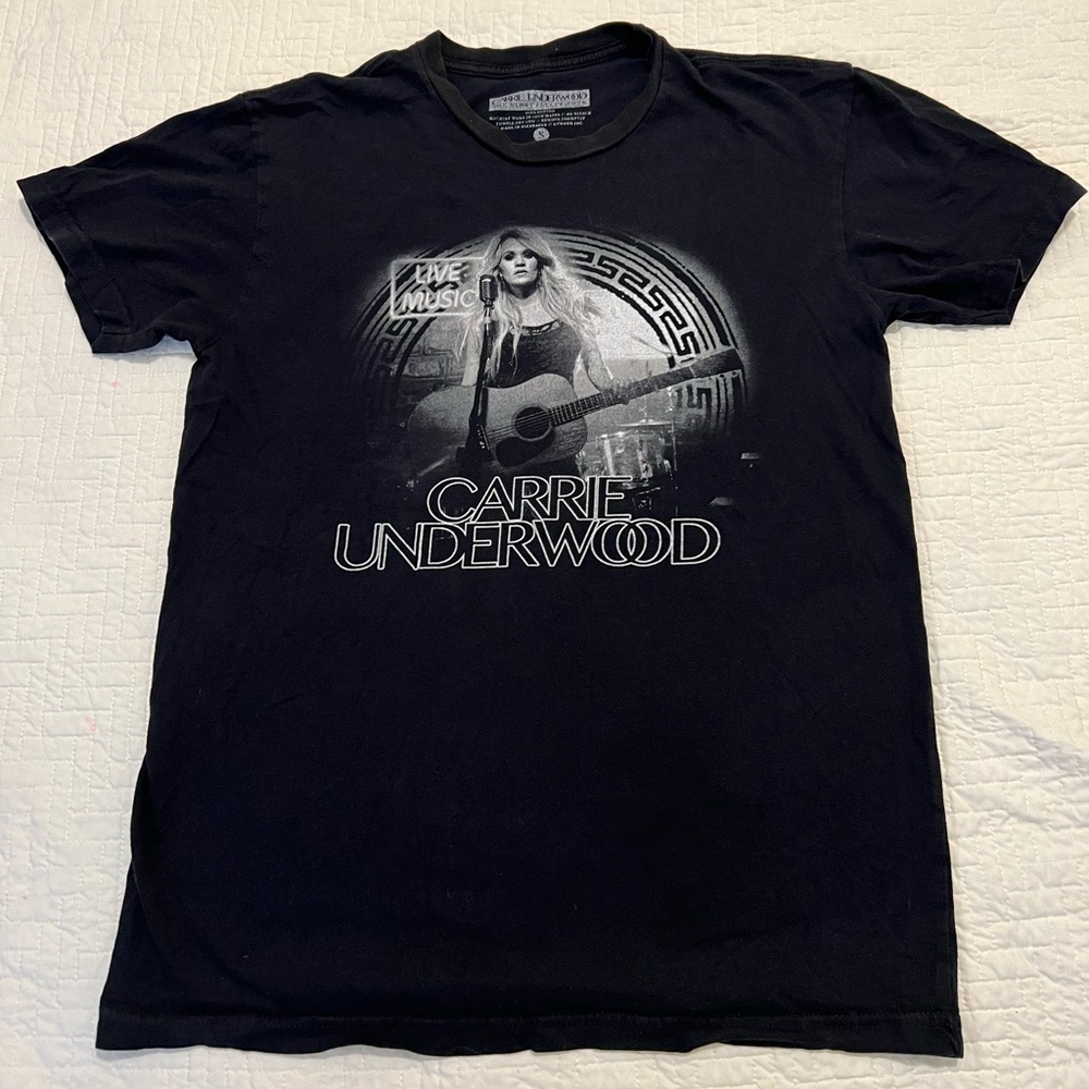 Official Carrie Underwood The Storyteller Tour Concert Black T Shift Size S